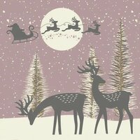 Daisy Kerst Servetten Rendier Dennenboom