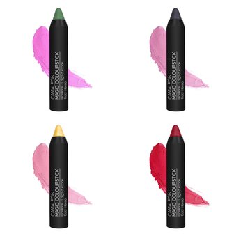 Camaleon Cosmetics Magic Colourstick rood overzicht met kleurverandering
