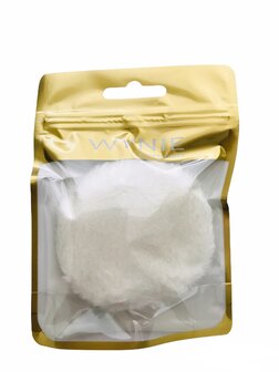 Wynie fluffy spons wit in verpakking