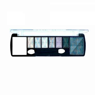 DDonna - Oogschaduw Palette - Space Gris - 8 kleuren: wit / grijs / zilver / zwart