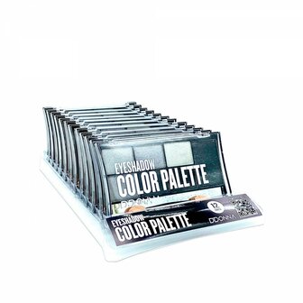 DDonna - Color Palette Oogschaduw - Planet Gris - Grijs/Zilver/Zwart zijkant