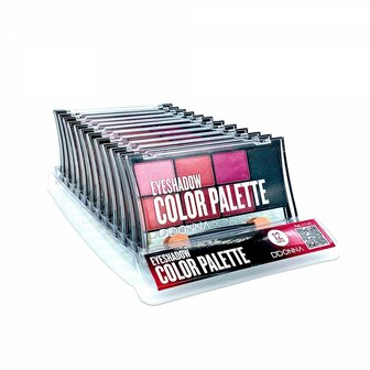 DDonna - Color Palette Oogschaduw - Planet Rosa - Roze/Zwart zijkant