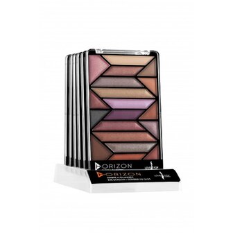 Lovely Pop Cosmetics - Oogschaduw Palette Horizon Terra Shine - 19 stijlvolle, matte en shimmer tinten zijkant