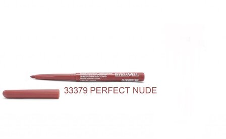 Leticia Well - Perfect Nude lippotlood en oogpotlood draaibaar zacht / Automatic Eyeliner Lipliner Soft - Nummer 33379 - 1 stuk