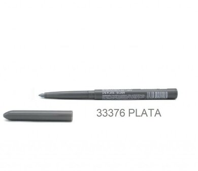 Leticia Well - Silver/Zilver oogpotlood en lippotlood draaibaar zacht / Automatic Eyeliner Lipliner Soft - Nummer 33376 - 1 stu