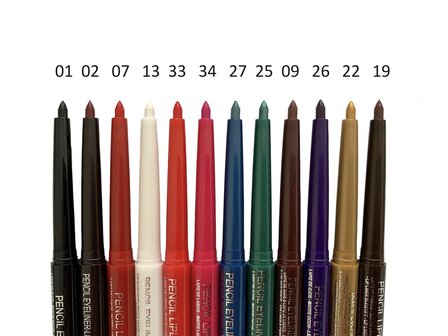 Easy Paris - Helder Rood lippotlood, draaibaar / Automatic Pencil Lipliner - Waterproof - Nummer 33 Rojo Vivo - 1 Stuks - Met n