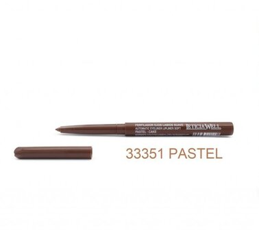 Leticia Well - Licht Bruin/Cake lippotlood en oogpotlood draaibaar zacht / Automatic Eyeliner Lipliner Soft - Nummer 33351 - 1 