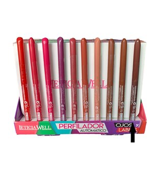 Leticia Well - Donker Bruin/Brown lippotlood en oogpotlood draaibaar zacht / Automatic Eyeliner Lipliner Soft - Nummer 33352 - 