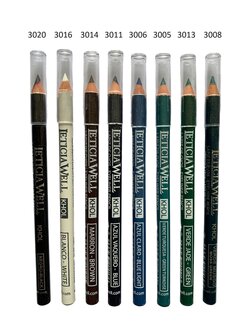 Leticia Well - Kohl / Kajal Oogpotlood / Eyeliner Pencil - Groen/Verde Musgo/Moss Green - Nummer 3008 - Lang