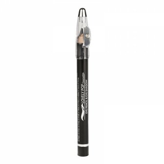 Lovely Pop Cosmetics - Jumbo 2 in 1 Oogschaduw en Oogpotlood met puntenslijper - Zwart - 1 potlood met slijper