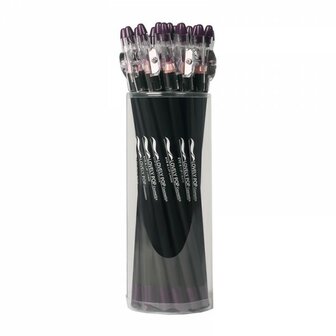 Lovely Pop Cosmetics - Extra lang oogpotlood en lippotlood met puntenslijper - Aubergine-Donker paars / Eye &amp; Lip Liner - n
