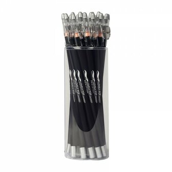Lovely Pop Cosmetics - Extra lang oogpotlood en lippotlood met puntenslijper - Zilver / Eye &amp; Lip Liner - Silver-Argent - n