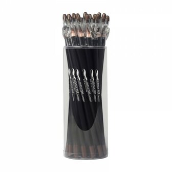 Lovely Pop Cosmetics - Extra lang oogpotlood en lippotlood met puntenslijper - Chocolade-Bruin / Eye &amp; Lip Liner - Chocolat