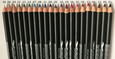 Lovely Pop Cosmetics - Extra lang oogpotlood en lippotlood met puntenslijper - Chocolade-Bruin / Eye &amp; Lip Liner - Chocolat