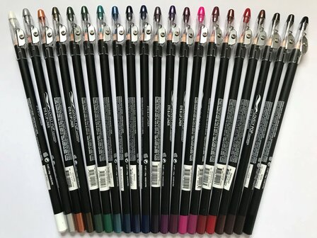 Lovely Pop Cosmetics - Extra lang oogpotlood en lippotlood met puntenslijper - Chocolade-Bruin / Eye &amp; Lip Liner - Chocolat