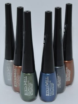 Leticia Well - Vloeibare Eyeliner - NIET WATERPROOF - Bruin - Flacon met dun, lang kwastje en 4 gram inhoud - Nummer 16 - Kleur