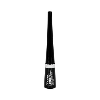 D&#039;Donna - Vloeibare Eyeliner - Lasting Drama - Zwart - Waterproof - 1 flacon met 3 gram inhoud - In verpakking
