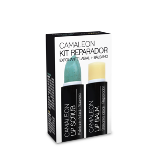 Camaleon Cosmetics - Lip Scrub en Lip Balm SPF15 - Lip Repair Kit - Meloen - In doosje verpakt - In doos