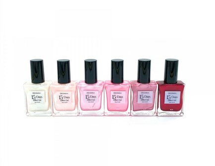 D&#039;Donna - 15-Days Effect Gel Nagellak Pearl - Warm Roze Parelmoer - 1 Flesje met 16 ml. inhoud - Nummer 28 - Met nummer