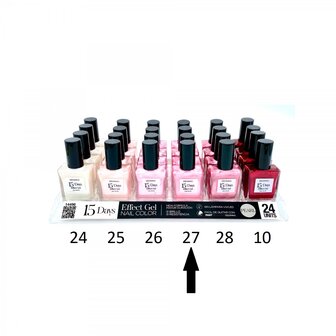 D&#039;Donna - 15-Days Effect Gel Nagellak Pearl - Roze Parelmoer - 1 Flesje met 16 ml. inhoud - Nummer 27