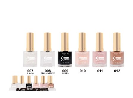 Easy Paris - Nagellak - Helder Transparant/Doorzichtig - 1 flesje met 13 ml inhoud - Nummer 008 - Display