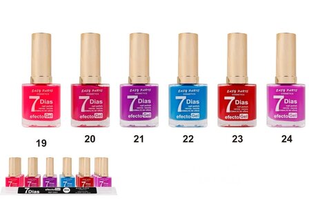 Easy Paris - Nagellak - Paars Roze Magenta Fuchsia Purper - 1 flesje met 13 ml inhoud - Nummer 021 - Display