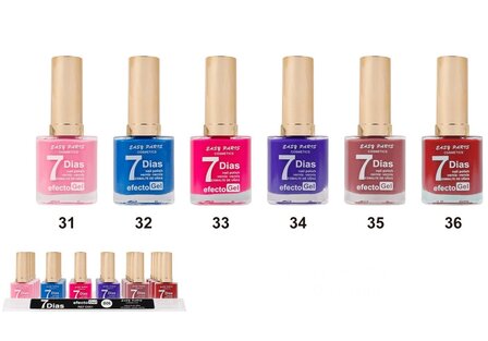 Easy Paris - Nagellak - Paars - 1 flesje met 13 ml inhoud - Nummer 034 - Display