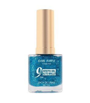 Easy Paris - Nagellak - Transparant met blauwe glitters - 1 flesje met 13 ml inhoud - Nummer 059