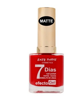 Easy Paris - Nagellak - Mat Helder Rood - 1 flesje met 13 ml inhoud - Nummer 68
