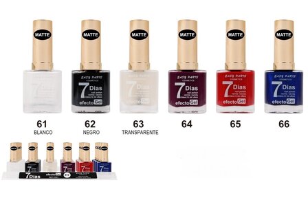 Easy Paris - Nagellak - Mat Paars - 1 flesje met 13 ml inhoud - Nummer 064 - Display