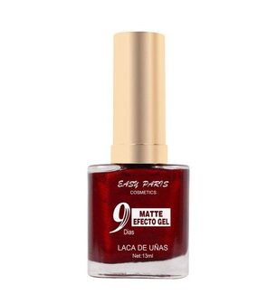 Easy Paris - Nagellak - Mat Bordeaux/Donker Rood - 1 flesje met 13 ml inhoud - Nummer 070