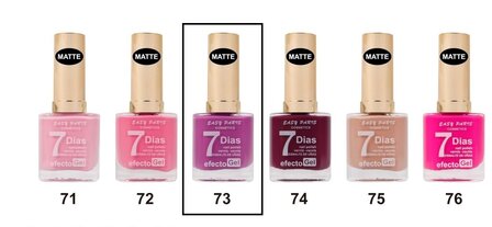 Easy Paris - Nagellak - Mat Purper Cyclaam - 1 flesje met 13 ml inhoud - Nummer 073