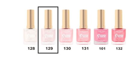 Easy Paris - Nagellak - Parelmoer Ivoor - 1 flesje met 13 ml inhoud - Nummer 129 - Display