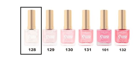 Easy Paris - Nagellak - Parelmoer Wit - 1 flesje met 13 ml inhoud - Nummer 128 - Display