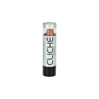 Clich&eacute; - Lipstick / Lippenstift - Koel Ros&eacute; Licht Bruin / Nude - Nummer 09 - 1 Stuks - In huls