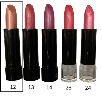 Clich&eacute; - Lipstick / Lippenstift - Ros&eacute; Licht Goud / Licht Bruin / Nude Parelmoer Metallic - Nummer 12 - 1 Stuks -