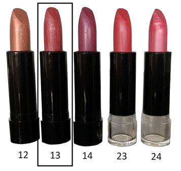 Clich&eacute; - Lipstick / Lippenstift - Warm Roze Parelmoer Metallic - Nummer 13 - 1 Stuks - Kleuren 3
