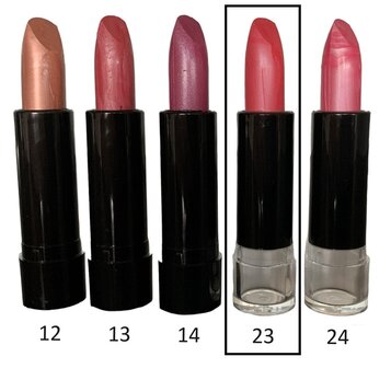 Clich&eacute; - Lipstick / Lippenstift - Koraal Roze Parelmoer Metallic - Nummer 23 - 1 Stuks - Kleuren 3
