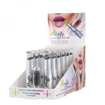 Lovely Pop Cosmetics - Magic Lipstick - Lipstick die verkleurt na het aanbrengen - Nummer 04 - 1 stuks - Display