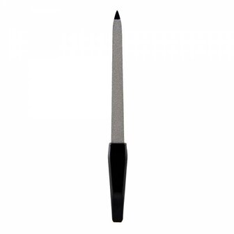 Lovely Pop Accessories - Lange Nagelvijl - Metaal - Zilver/Zwart - 17 cm. lang - 1 vijl in blisterverpakking