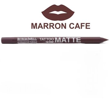 Leticia Well - Matte Tattoo Lippotlood / Lipliner - Bruin / Brown Cafe - Nummer 11654 - 1 stuks