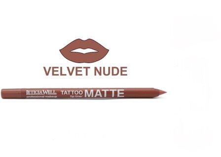 Leticia Well - Matte Tattoo Lippotlood / Lipliner - Beige / Velvet Nude - Nummer 11658 - 1 stuks
