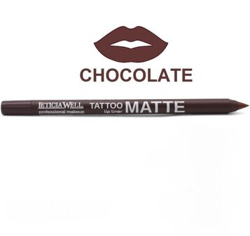 Leticia Well - Matte Tattoo Lippotlood / Lipliner - Bruin / Chocolate - Nummer 11656 - 1 stuks
