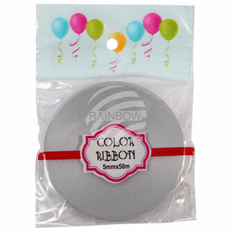 Color Ribbon zilvergrijs 1