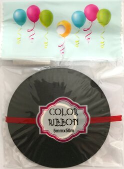 Color Ribbon Zwart 1