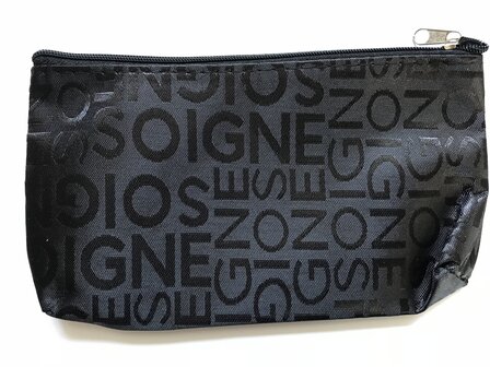 soigne zwart 2 origineel make-up tasje toilettasje bol.com