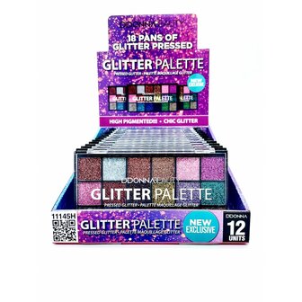 D&#039;Donna Glitter Palette Display Voorkant
