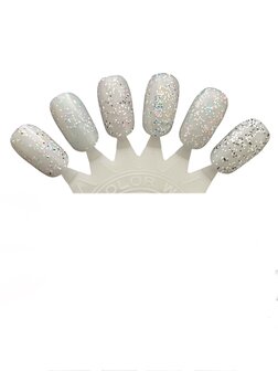 Leticia Well Gel Effect Nagellak 358 359 360 361 362 363 Transparant met gekleurde glitter Nagelwiel