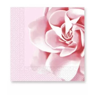 Decorata Roos Rose Pink Servetten 33x33 cm