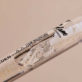 Glam of Sweden Glitter Goud Transparant Lipgloss Sfeerimpressie